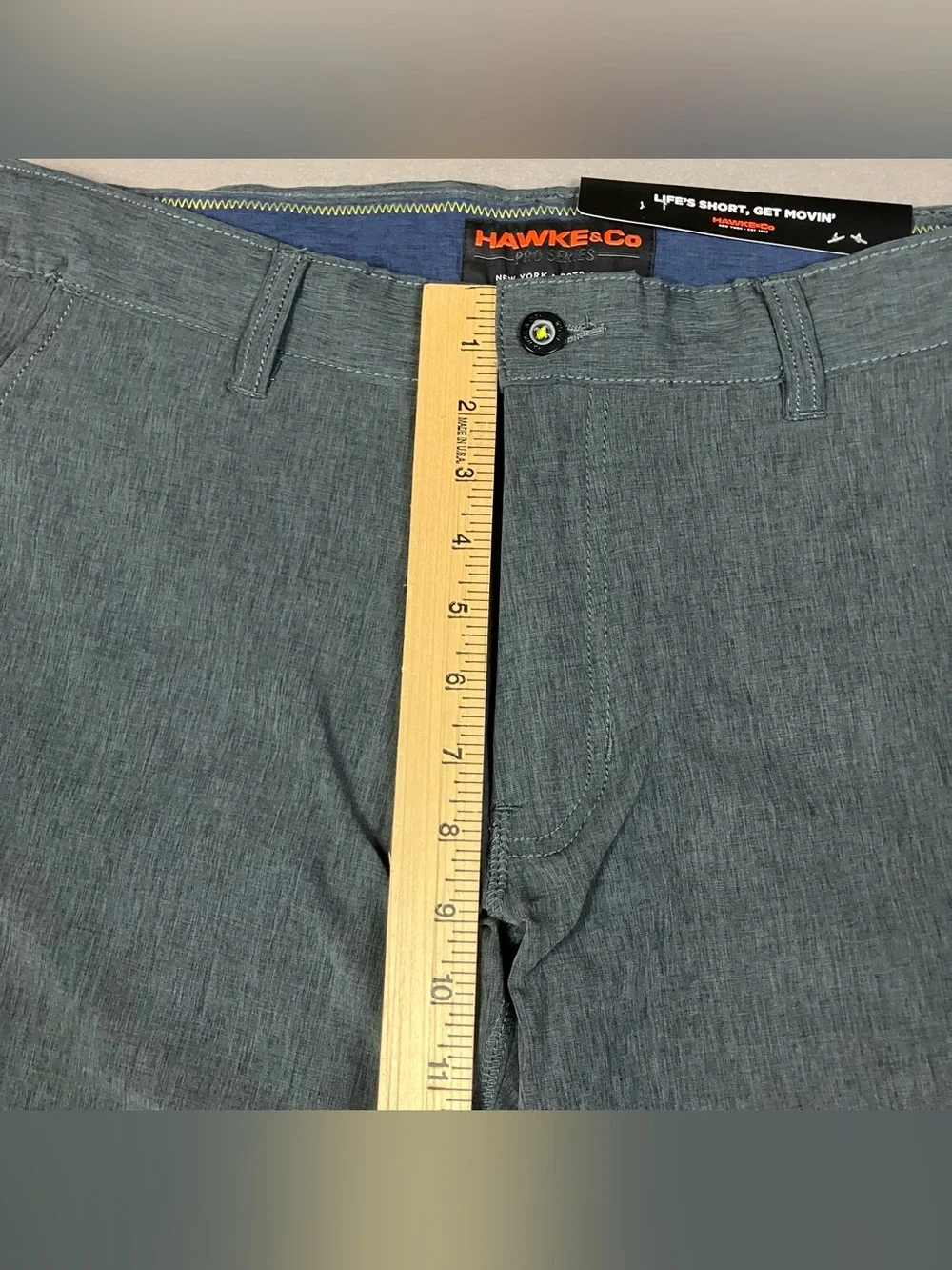 Hawke & Co. Men’s Size 32 Stretch Hybrid Performance Shorts Black Heather NWT!